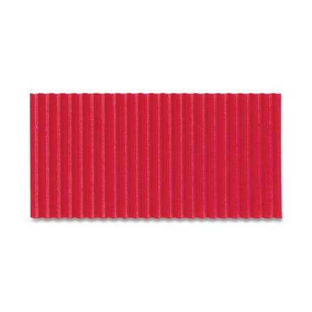 Pacon Corobuff Corrugated Paper Roll, 48in X 25 Ft, Flame Red 0011031